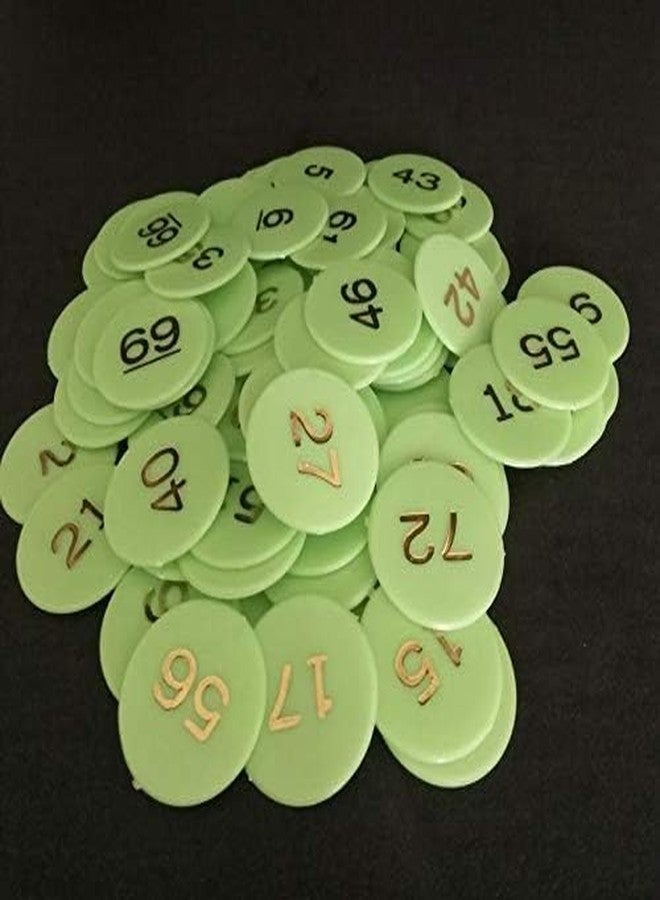 LUCKYMORDEN عملات/رموز بلاستيكية رقمية من لاكي موردن (من 1 إلى 100)، اختر أي لون، عبوة من قطعة واحدة - Image 3